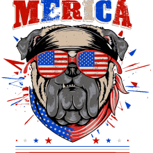 Pugs Rockeros y Patriotas